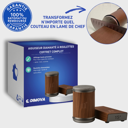 Aiguiseur diamanté à roulettes – Coffret complet