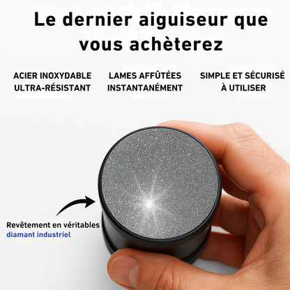 Aiguiseur diamanté à roulettes – Coffret complet